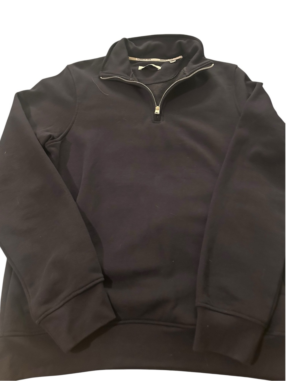Men's Black Quarter-Zip Sweater